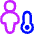 Thermometer Variable Figure Weather Icon from Flex Neon Set