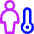 Thermometer Variable Figure Weather Icon from Core Neon Set