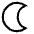 Waning Cresent Moon icon - Free transparent PNG, SVG. No sign up needed.