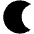 Waning Cresent Moon Icon from Sharp Remix Set