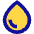 Water Drop Icon from Sharp Pop Set