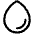 Water Drop Icon from Plump Line Set