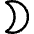 Waxing Cresent Moon icon - Free transparent PNG, SVG. No sign up needed.