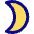 Waxing Cresent Moon Icon from Core Pop Set