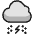 Weather Cloud Snow Thunder icon - Free transparent PNG, SVG. No sign up needed.