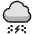 Weather Cloud Snow Thunder Icon from Ultimate Colors - Free Set | Free Download as SVG Vector and Transparent PNG | Streamline icons