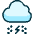Weather Cloud Snow Thunder Icon from Ultimate Duotone - Free Set