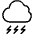 Weather Cloud Thunder Heavy icon - Free transparent PNG, SVG. No sign up needed.