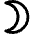 Weather Moon Crescent 1 icon - Free transparent PNG, SVG. No sign up needed.