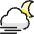 Weather Night Wind Icon from Ultimate Colors Set