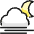 Weather Night Windy Icon from Ultimate Colors Set
