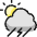 Weather Rain Thunder Icon from Ultimate Colors Set