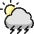 Weather Thunder icon - Free transparent PNG, SVG. No sign up needed.
