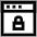 Lock Website Icon from Atlas Line Set
