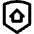 Shield Home Icon from Nova Line Set