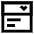 Drop Down List Icon from Sharp Line Set
