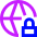 Globe Browser Vpn Lock Icon from Sharp Neon Set