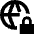 Globe Browser Vpn Lock Icon from Sharp Remix Set