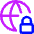 Globe Browser Vpn Lock Icon from Core Neon Set