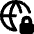Globe Browser Vpn Lock Icon from Core Remix Set