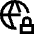 Globe Browser Vpn Lock Icon from Sharp Line Set
