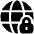 Globe Browser Vpn Lock Icon from Plump Solid Set