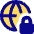 Globe Browser Vpn Lock Icon from Core Pop Set