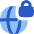 Globe Browser Vpn Lock Icon from Flex Flat Set