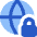Globe Browser Vpn Lock Icon from Core Flat Set