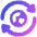 Globe Network Sync Icon from Plump Gradient Set