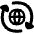 Globe Network Sync Icon from Flex Remix Set