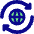 Globe Network Sync Icon from Core Pop Set