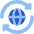 Globe Network Sync Icon from Core Flat Set
