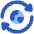 Globe Network Sync Icon from Plump Flat Set