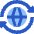Globe Network Sync Icon from Sharp Flat Set