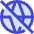 Globe Public Access Off Icon from Sharp Duo Set