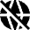 Globe Public Access Off Icon from Sharp Solid Set