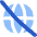 Globe Public Access Off Icon from Flex Flat Set