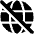 Globe Public Access Off Icon from Plump Solid Set