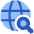 Globe Search Download Icon from Plump Flat Set