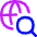 Globe Search Download Icon from Flex Neon Set