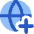 Globe Website Add Icon from Core Flat Set
