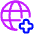 Globe Website Add Icon from Plump Neon Set