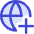 Globe Website Add Icon from Core Duo Set
