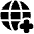 Globe Website Add Icon from Plump Solid Set