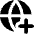 Globe Website Add Icon from Core Solid Set