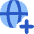 Globe Website Add Icon from Flex Flat Set