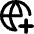 Globe Website Add Icon from Core Remix Set