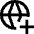 Globe Website Add Icon from Sharp Line Set