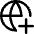 Globe Website Add Icon from Core Line Set